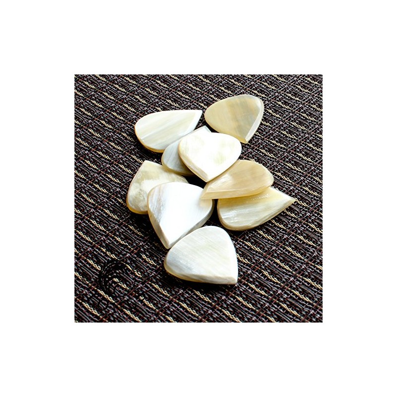 Jazz Tones Guitar Plectrum - White Horn (Single)