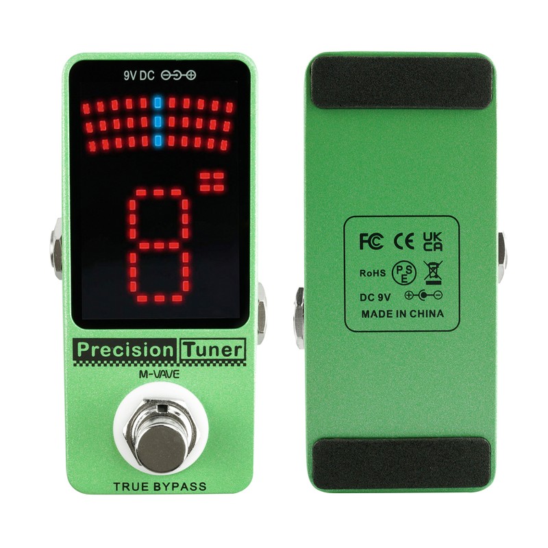 M-VAVE Precision Tuner Pedal LED Display with True Bypass for