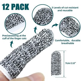 CHAOTEMAI Pack of 30 Finger Sleeves Cut Resistant Finger Cots Knitting Accessories Finger Protection For Injury Fingertip Protection Reusable Finger Protection Breathable Fingertip Protection Sleeves