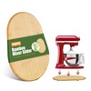 Bamboo Mixer Slider Compatible With Kitchenaid Stand Mixer,Easy-To-Move, Countertop-Protecting Mixer