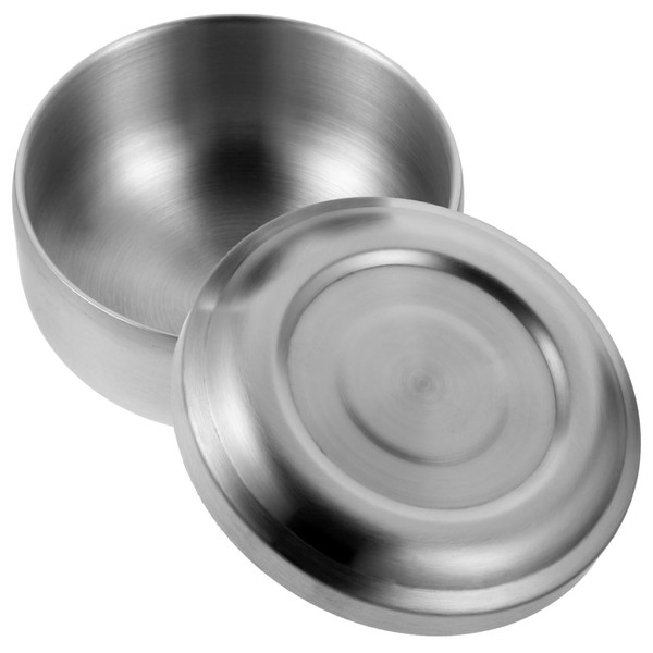 SAFIGLE Stainless Steel Shaving Bowl Lid Men Shaving Soap Bowl
