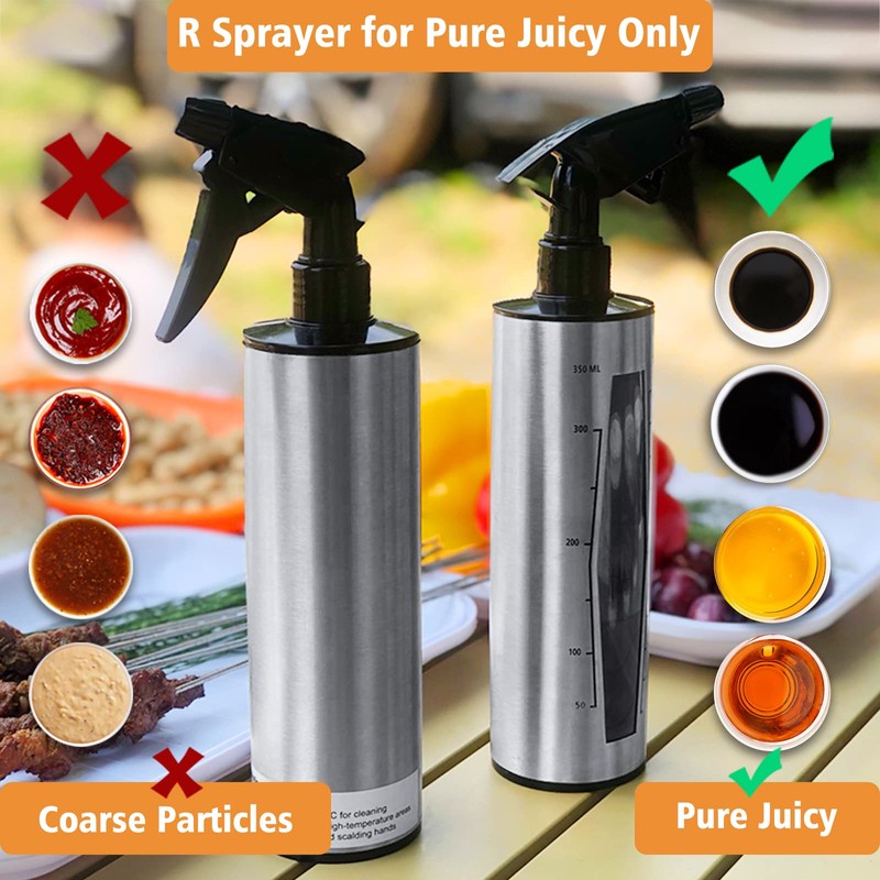 HEYISME BBQ Spray Bottle & Marinade Injector for Smoking, Upgrade