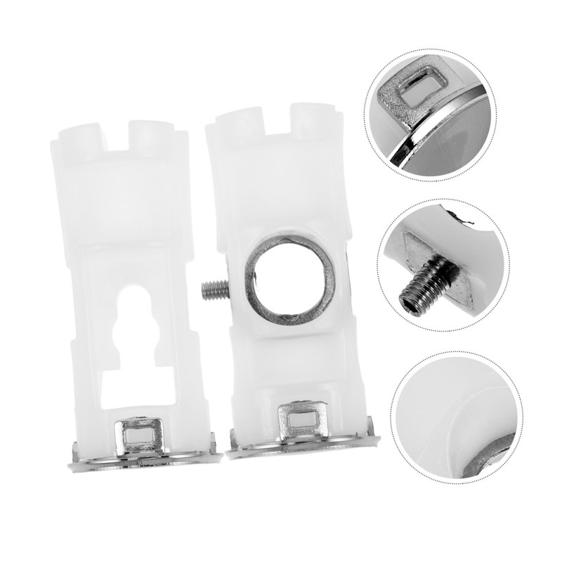 TEHAUX 2pcs Refrigerator Handle Replacement Kit Durable Plastic Support for