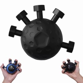 Hand Trainer Finger Trainer, 2025 Grip Strength Trainer, 25-45 kg Force Finger Grip Strengthener for Muscle Building, Grip Strength Trainer for Musicians, Athletes, Boxers, Weak (Black)