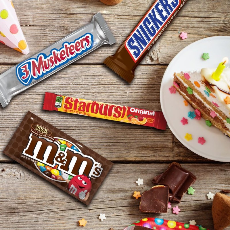 M&M'S, SNICKERS, 3 MUSKETEERS, SKITTLES & STARBURST Variety Pack Full