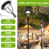 LED Circular Post Top Pole Lights 150W, LED Parking Lot