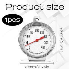 Backofenthermometer,Ofenthermometer,Ofenthermometer Für Backofen,Backofen Thermometer Innen,Backofenthermometer Innen,Digital Temperaturmessger Zum Backen Bbq & Kochen(0~400 ℃)