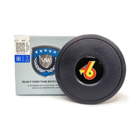 VSW S9 Horn Button Compatible with 9 Bolt Steering Wheel, Grand National Emblem, STE1036