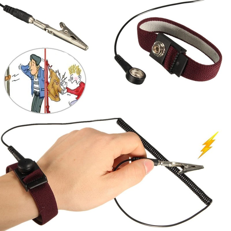 Anti Static Wrist Strap, Grounding Bracelet Esd Wrist Strap Clip