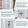 LXSEHN WiFi Router Storage Cabinet, Floor Standing Router Storage Box