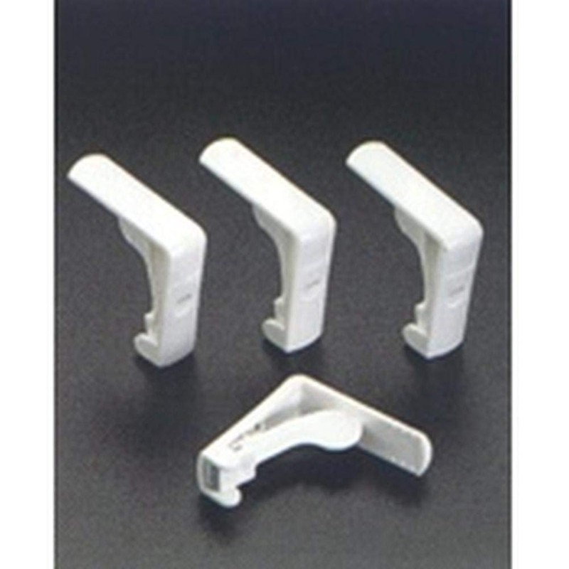 Metaltex 254508 White Plastic Tablecloth Clips x 4