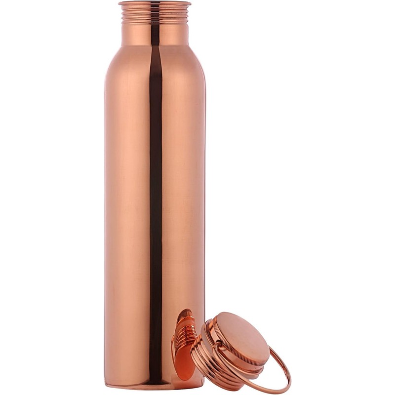 HealthGoodsAU - Pure Copper Water Bottle with Carrying Handle |