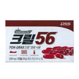 Krill56 Krill Oil 1000mg x 30 Capsules x 2 Boxes /  / 크릴56 크릴오일 1000mg x 30캡슐 x 2박스