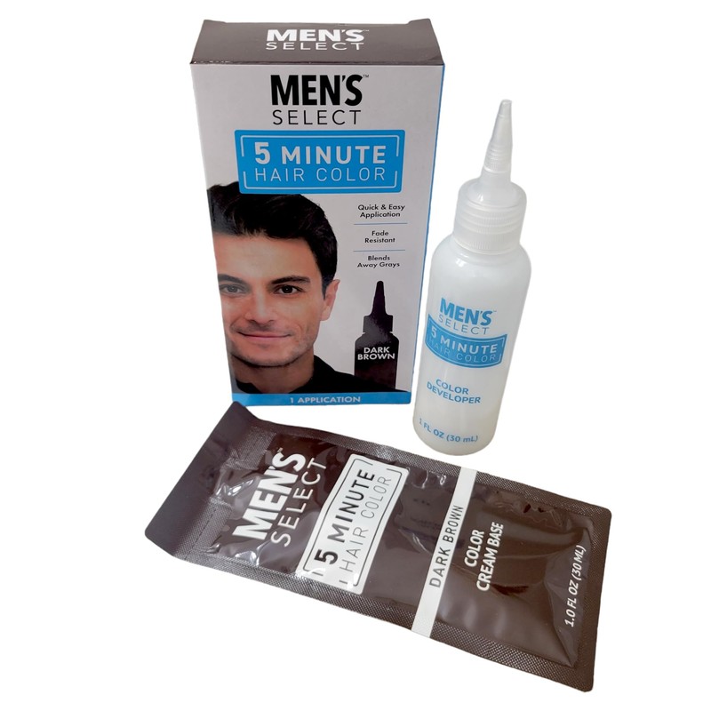 Mens Select 5 Minute Hair Color Dark Brown Hair Dye