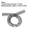 100PCS Binding Spiral 14.3mm Diameter 48 Teeth 4:1 115 Pieces