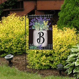 Briarwood Lane Farmhouse Monogram Letter B Garden Flag