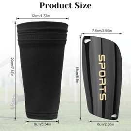 Football Shin Pads for Children - Socks with Optimised Slip Pocket - Slip-On Socks Set - Small Size