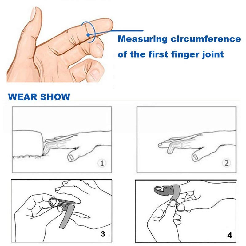 Plastic Finger Splints,3-Size Pack Mallet Finger Brace Mallet Dip Finger