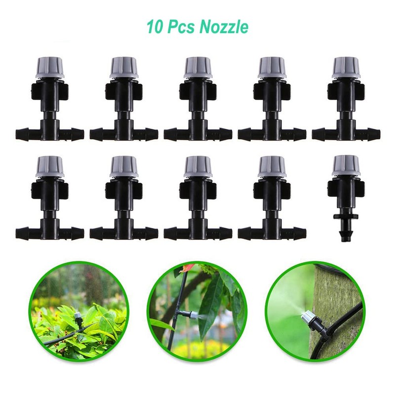 32.8ft/10m Mist Cooling System, DIY Irrigation System Patio Misting Kit