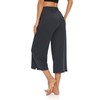DIBAOLONG Womens Capri Pants Loose Yoga Pants Wide Leg Drawstring