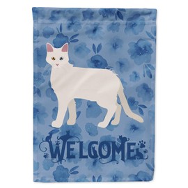 Caroline's Treasures CK4824GF Aphrodite Giant #1 Cat Welcome Garden Flag Mailbox Flag Decorative Yard Flag Banner Outside Patio Artwork Yard Flower Beds, Garden Size, Multicolor