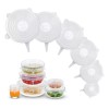 KIFRI Tapas Herméticas De Silicon Flexible Reutilizable 6pz Cocina