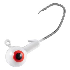 Dr.Fish 20 Pack Fishing Jig Heads, Sickle Hook Crappie Jigs Heads Round Ball Fishing Jigs for Bass Fishing Crappie Trout Hook Lure Live Bait Jigs Plastic Freshwater Panfish Bluegill Trout 1/32oz