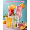 Reusable Glass Straws Shatter Resistant 8” x 8mm, 10 Pcs