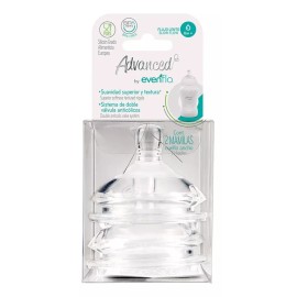 Evenflo Mamila Evenflo Advanced Tetina Cuello Ancho Flujo Lento 2pz