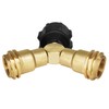 DOZYANT Propane Splitter, 2 Way LP Gas Adapter Tee Connector