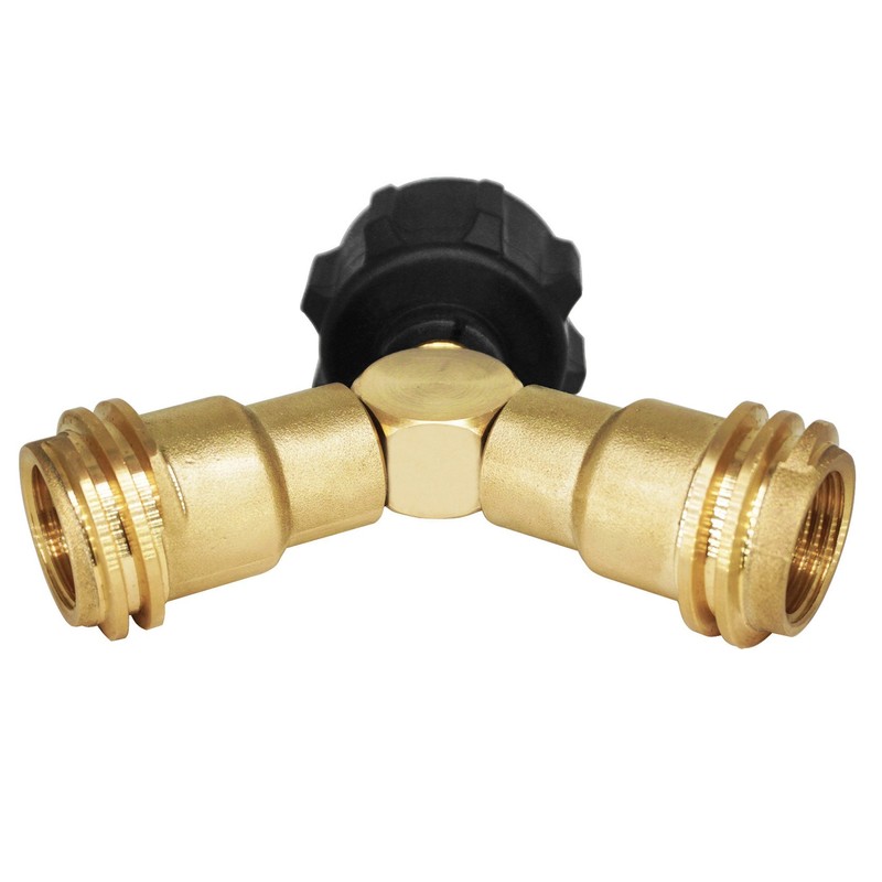 DOZYANT Propane Splitter, 2 Way LP Gas Adapter Tee Connector