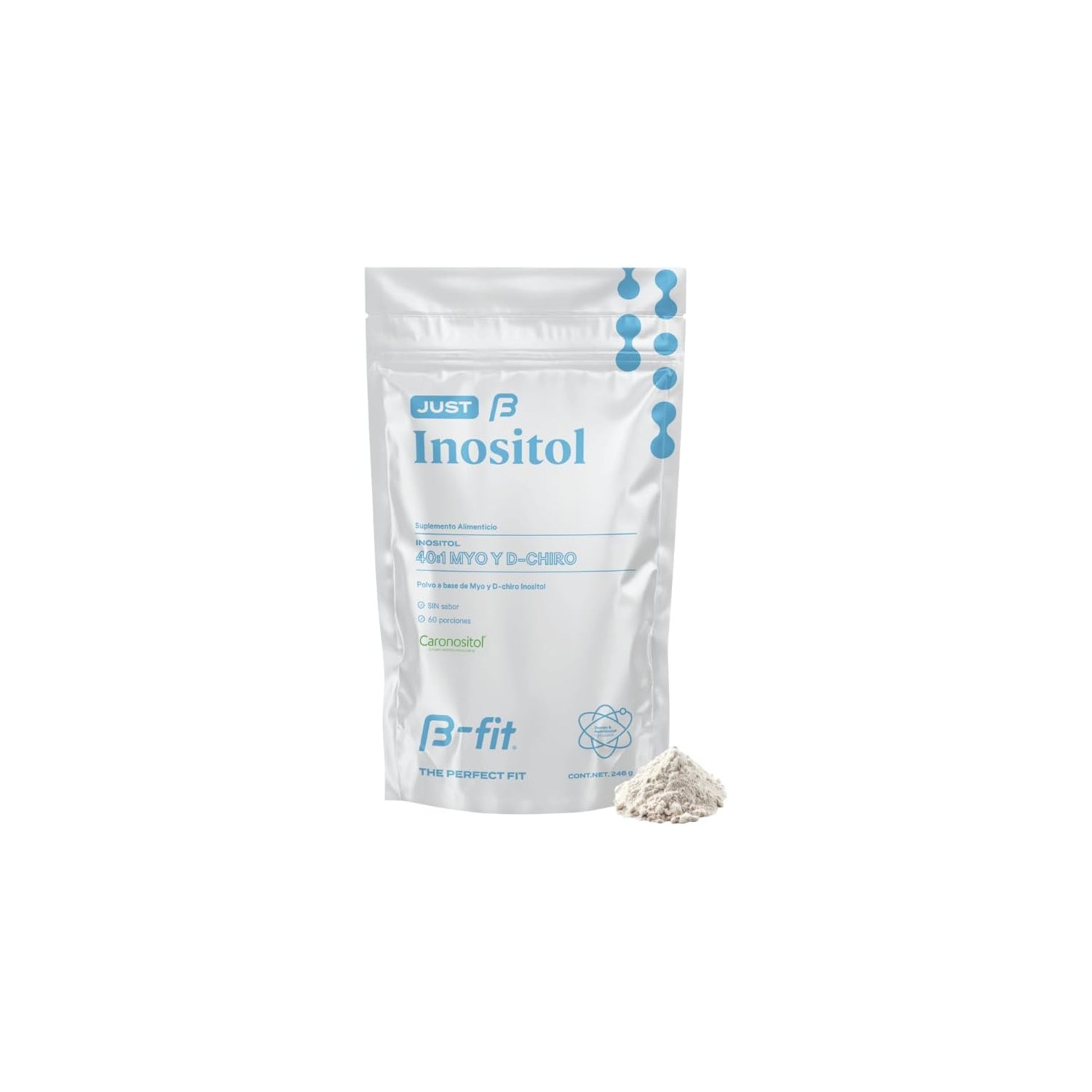 B-FIT B Just Inositol - Myo Inositol y D-Chiro Inositol Fórmula 40:1 ...