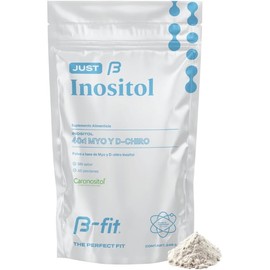 B-FIT B Just Inositol - Myo Inositol y D-Chiro Inositol Fórmula 40:1 - Suministro para 2 Meses 60 Servicios - Alta Biodisponibilidad - Sin Aditivos - 100% Puro - Empaque Ecológico Bottle-free