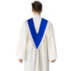 IvyRobes Unisex Reversible V Shape Choir Stole with Border Royal