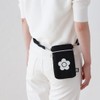 Mariqwant 000847-0001-02 Shoulder Pouch, Smartphone Shoulder Pouch, Daisy (Black) Mini