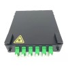 RiteAV Fiber Enclosure with Spool and Loaded 6 Port LC-APC Singlemode Duplex LGX Panel
