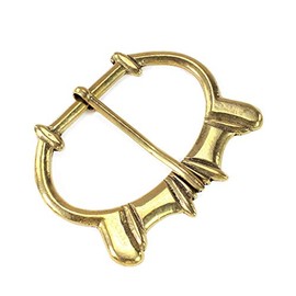 Vehi Mercatus Late Middle Ages Belt Buckle for Straps up to 4 cm Wide, gold