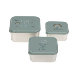 LÄSSIG Garden Explorer Snack Box Set of 3 Stainless Steel