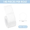 2 Rolls of Round Label Stickers, Waterproof Label Stickers, Writing