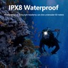 WINDFIRE Scuba Diving Headlamp Professional LED Dive Light Underwater Flashlight
