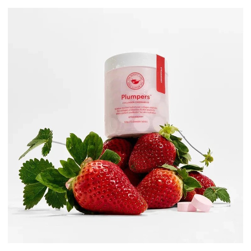 The Beauty Chef PLUMPERS Collagen Chewables Strawberry 90g