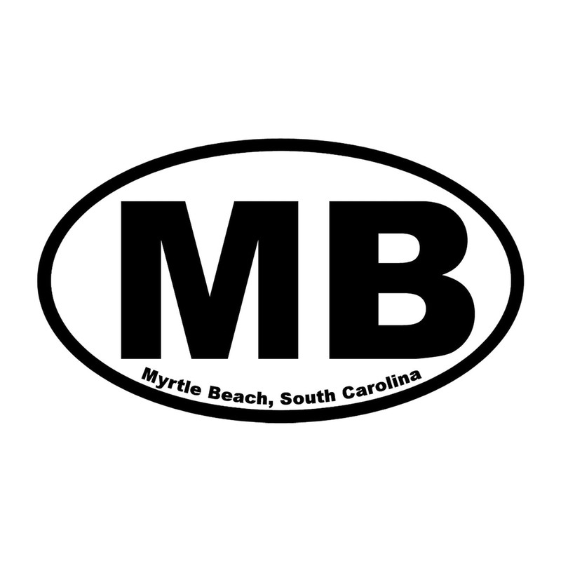 CafePress Myrtle Beach Oval Sticker Oval Car Bumper Sticker