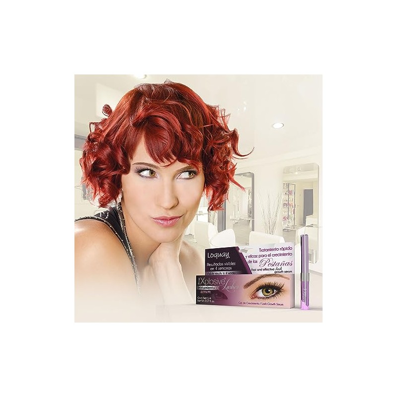 Loquay Tratamiento para fortalecer y alargar las pestañas Xplosive, Blanco,