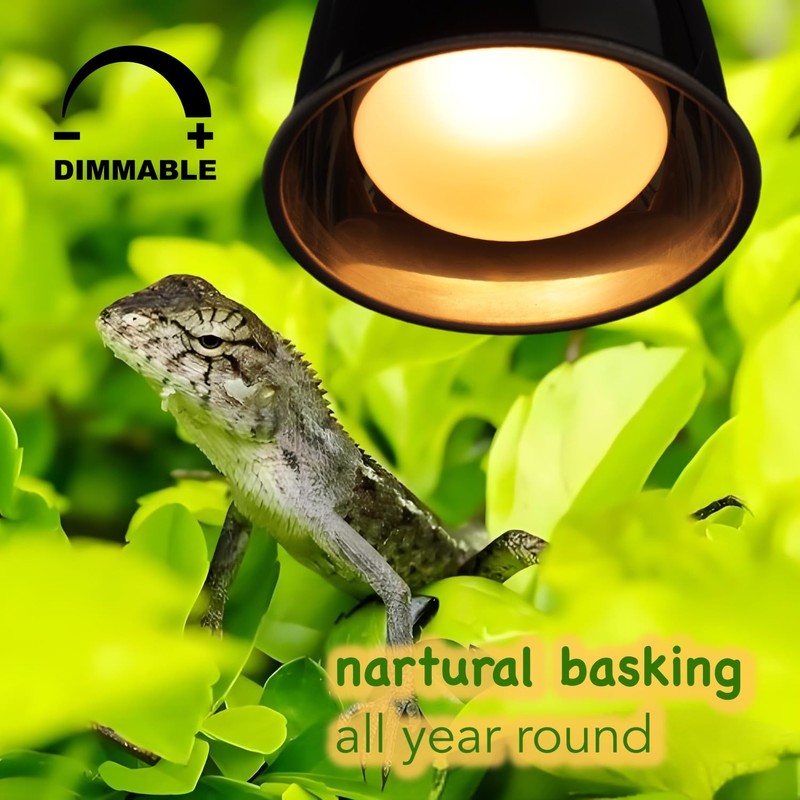 75W 2-Pack Reptile Basking Heat Bulb, UVA Daylight Heat Lamp