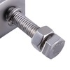 AOMIKITSTU Pack of 2 C Clamps, Silver Lifting Rings C