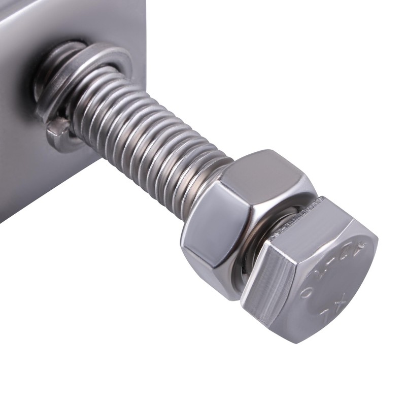 AOMIKITSTU Pack of 2 C Clamps, Silver Lifting Rings C