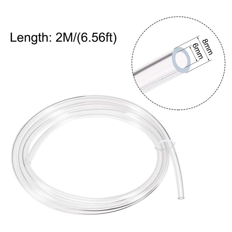 uxcell PVC Clear Vinyl Tubing for Aquarium/Fish Tank, 6mm ID