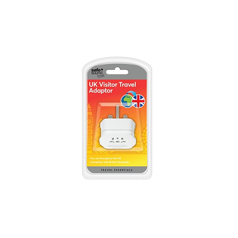 Safe and Sound UK SA6031 Visitor Electrical Adaptor, Single Socket