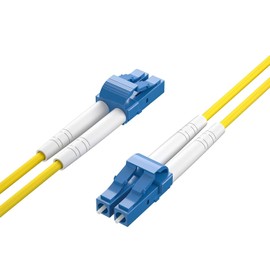 0.3M OS2 LC to LC Fiber Patch Cable, Single Mode SFP Jumper, Duplex LC-LC 9/125um, LSZH, 1ft, for 1G/10G SMF SFP Transceiver, Router, Networks and More, Available 0.2m - 100m