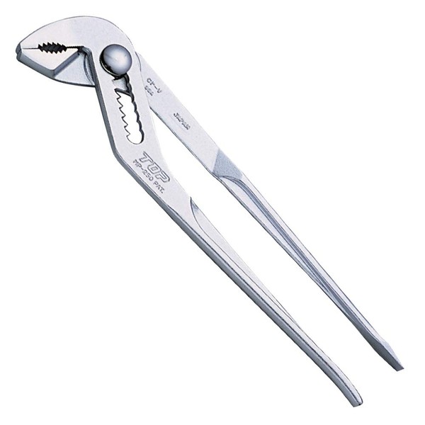 トップ工業 (TOP) マルチウォーターポンププライヤ 口開き0~48mm 9段階調整 先端ドライバー 鍛造 水道 水栓 配管工事